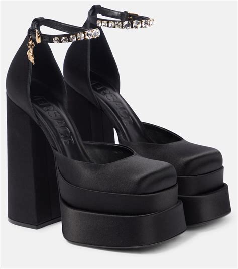 black versace platform heels|versace aevitas platform.